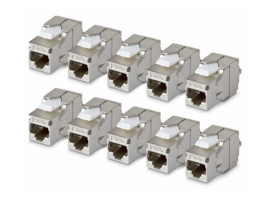 StarTech.com CAT6A KEYSTONE JACK 10-PACK - Netzwerk - CAT 6a