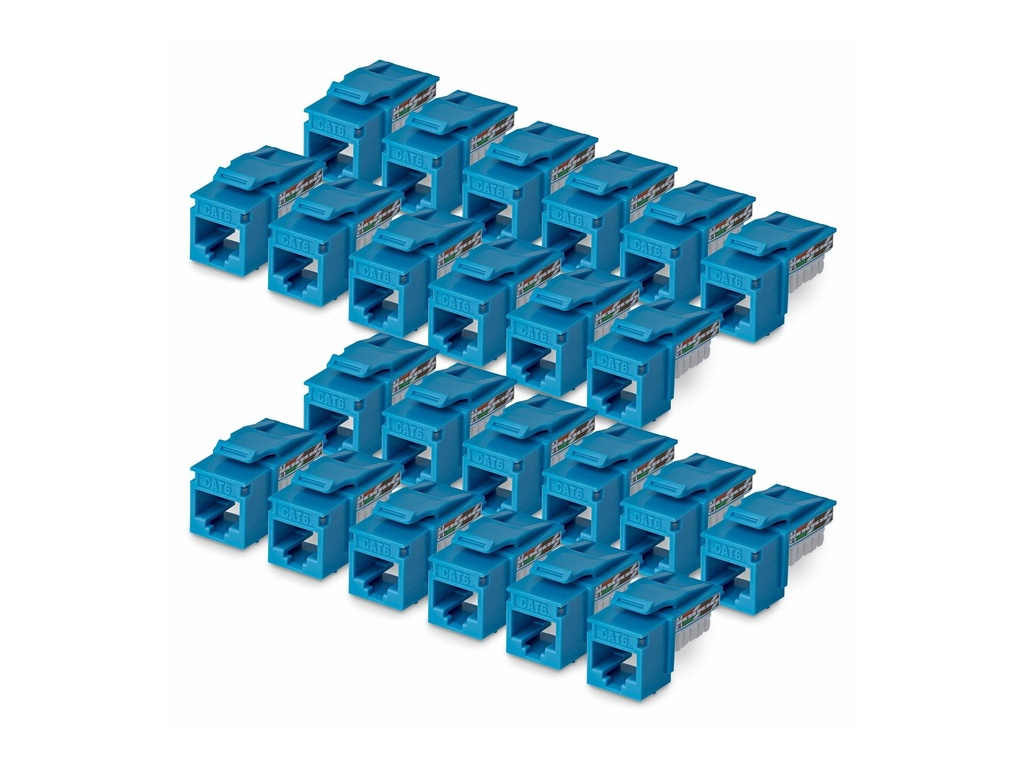 StarTech.com Cat6 Keystone Jack 24-Pack 90-Deg 110 - Netzwerk - CAT 6