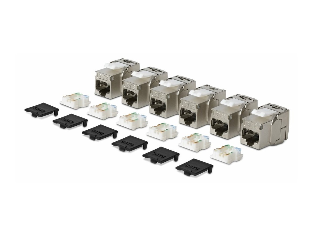 StarTech.com CAT8 KEYSTONE JACK 6-PACK - Netzwerk - CAT 8