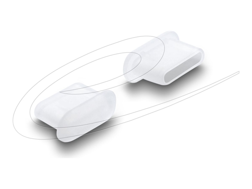[87409] Delock Schutzumschlag - für USB Type-C-Buchse - durchsichtig (Packung mit 10)