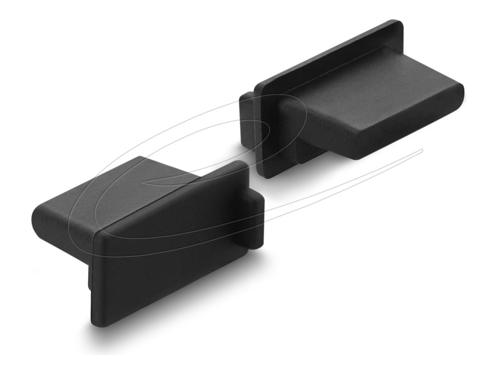 Delock Staubschutz für USB Typ-A Buchse 10 Stück Silikon schwarz Typ-A Sil...