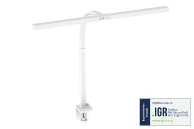 DIGITUS LED Desk Lampe - 80cm, 2400lm, 16W, Weiß