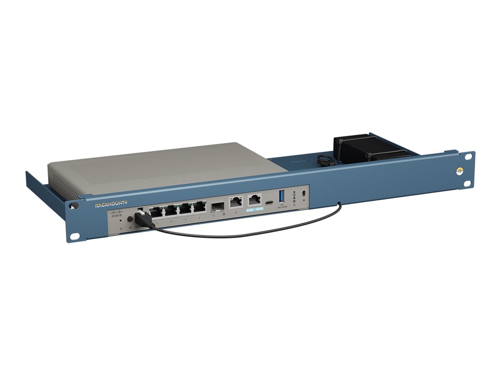 Rackmount.IT Montagesatz für Netzwerkgeräte - Rack montierbar - cisco metallisch blau - 1U - 48.3 cm (19")
