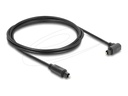 Delock Digitales Audio-Kabel (optisch) - TOSLINK männlich gewinkelt zu TOSLINK männlich