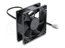 Delock Axiallüfter DC 80 x 80 25 mm mit Lüfteranschluss schwarz - Gehäuse-Lüfter