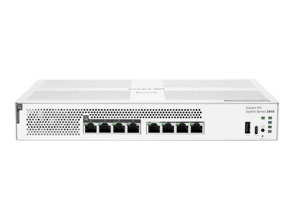 [S5E25A#ABB] HPE Networking Instant On 1840 - Switch - managed - 7 x 10/100/1000 + 1 x 10/100/1000 (PoE)