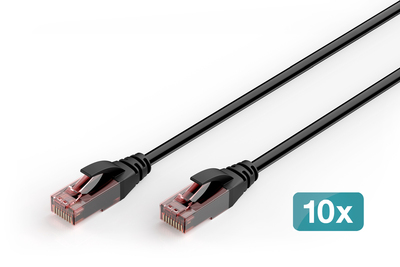 [DK-1617-100-OD-10] DIGITUS CAT 6 U/UTP  Outdoor-Patchkabel, 10 m, PE, 10 Stück