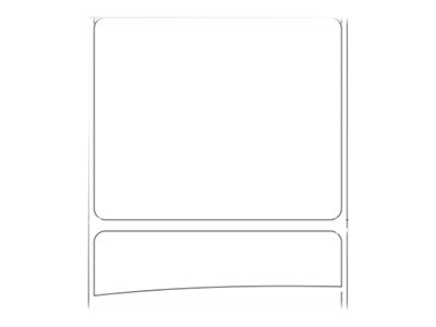 Zebra Z-Perform 1000D - Papier - permanenter Acrylklebstoff - unbeschichtet - perforiert - 6,2 mil - weiß - 69.85 x 57.15 mm 1000 Etikett(en) (1 Rolle(n)