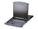 ATEN LCD KVM Switches KL1508AM - KVM-Konsole mit KVM-Switch - 8 Anschlüsse - PS/2 - 43.2 cm (17")
