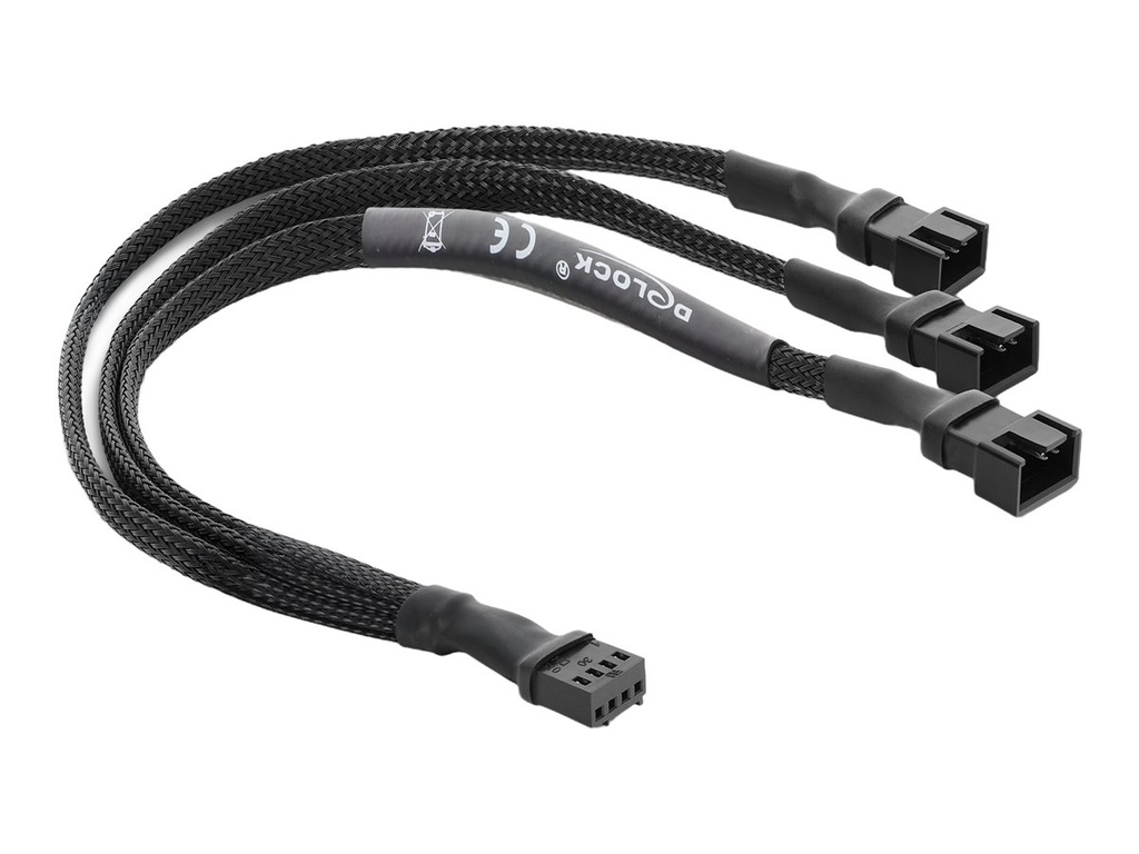 [91341] Delock Netzsplitter für Lüfter - 4-polig PWM zu 4-polig PWM