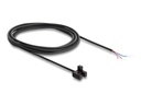 Delock Lichtschranke - forked, 5 mm, Type F, with 4 x open cable ends, PNP, L/D switchable, 2 m