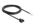 Delock Lichtschranke - forked, 5 mm, Type R, with 4 x open cable ends, PNP, L/D switchable, 2 m