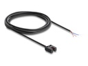 Delock Light barrier - forked, 5 mm, Type U, with 4 x open cable ends, PNP, L/D switchable, 2 m