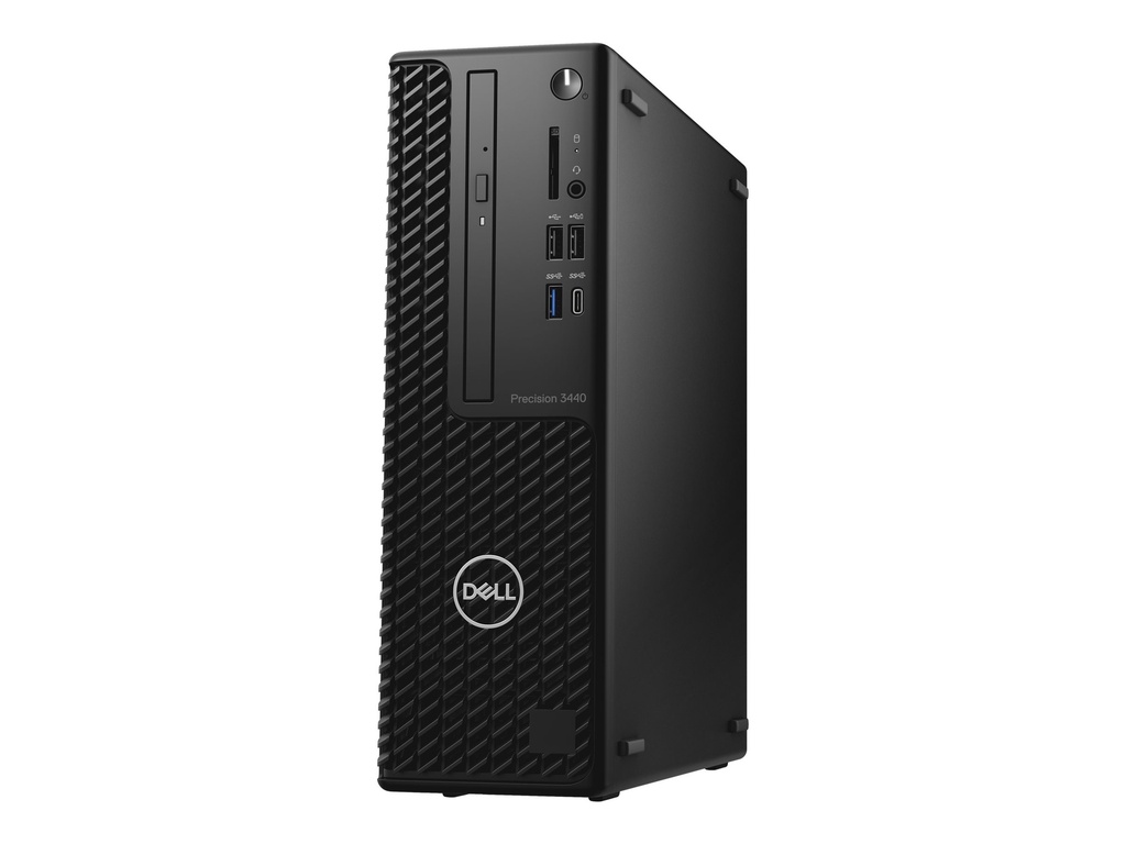 Dell Precision 3440 Small Form Factor - SFF - 1 x Core i7 10700 / 2.9 GHz - vPro - RAM 16 GB - SSD 256 GB - DVD-Writer - Quadro P620 - 1GbE - Win 10 Pro 64-Bit - Monitor: keiner - Schwarz - BTP - mit 1 Year Basic Onsite (CH, IE, UK - 3 Years)