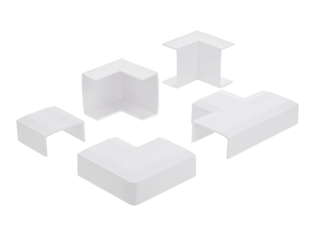 [22094] Delock Kabelkanalverbinder-Set - für 40 x 19 mm, 5 Stück
