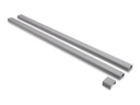 Delock Kabelkanal - selbstklebend, mit Schiebedeckel, 40 x 19 mm, einschließlich Anschlusslänge - 1 m - Grau (Packung mit 2)