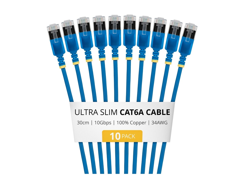 [6ASTP34BLS30CM10PK] StarTech.com Startech - Patch-Kabel - RJ-45 (M) zu RJ-45 (M)