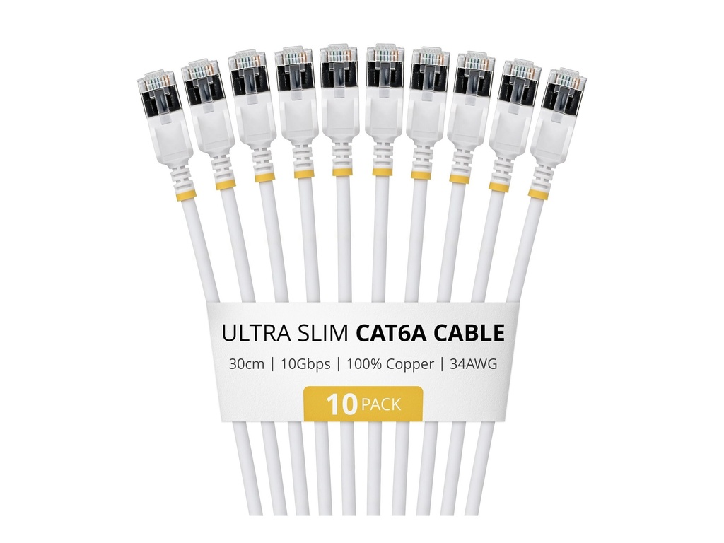 [6ASTP34WHS30CM10PK] StarTech.com Startech - Patch-Kabel - RJ-45 (M) zu RJ-45 (M)