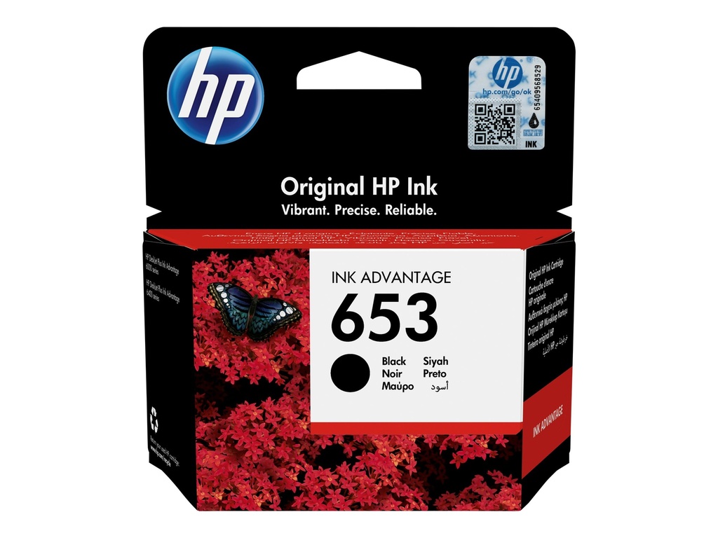 [3YM75AE#LS1] HP 653 - 6 ml - Schwarz - original - Ink Advantage