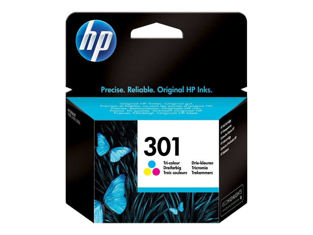 [CH562EE#LS1] HP 301 Tri-Color Original Ink Cartridge - Original - Tintenpatrone