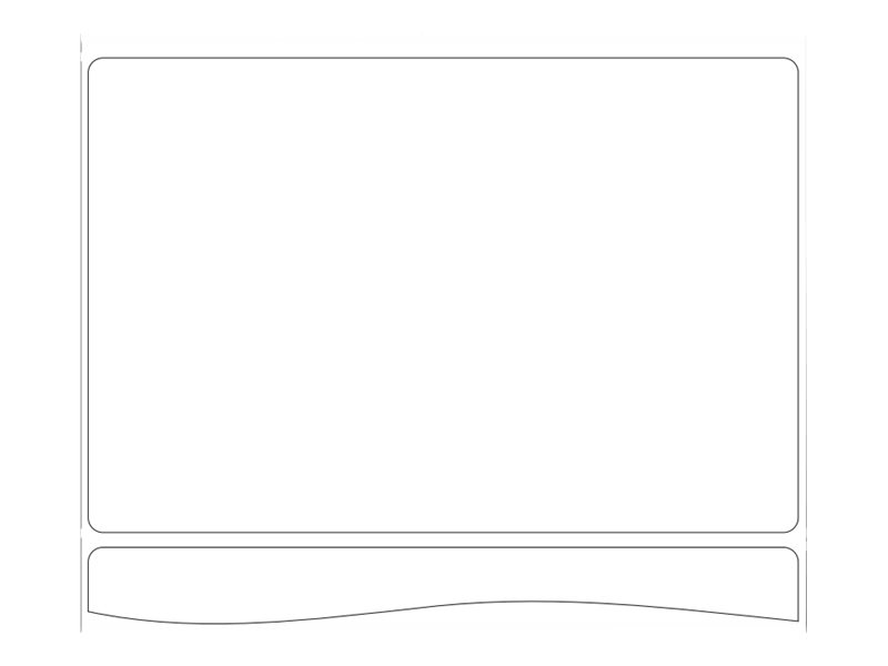 Zebra Z-Perform 1000D - Papier - permanenter Acrylklebstoff - unbeschichtet - 152.4 x 101.6 mm 6400 Etikett(en) (4 Rolle(n)