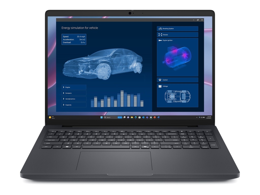 [H6F7X] Dell Pro Max 16 MC16255 - AMD Ryzen AI 7 PRO 450 / 2 GHz - Win 11 Pro - RTX PRO 500 Blackwell - 32 GB RAM - 1 TB SSD SED, Performance - 40.646 cm (16")
