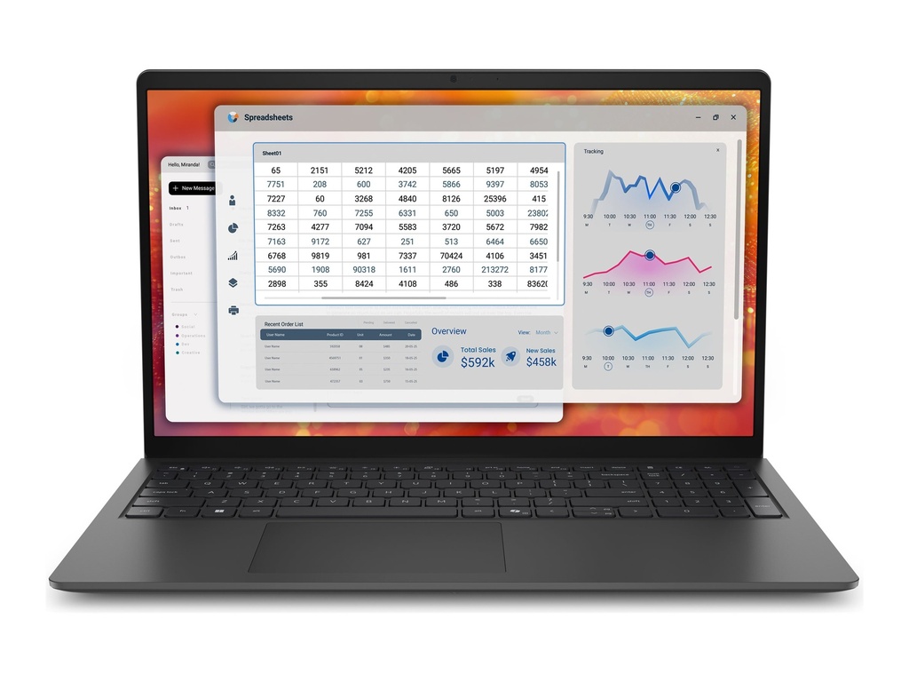 Dell Pro 15 Essential PV15265 - AMD Ryzen 5 220 / 3.2 GHz - Win 11 Pro - Radeon 740M - 16 GB RAM - 512 GB SSD NVMe - 39.6 cm (15.6")