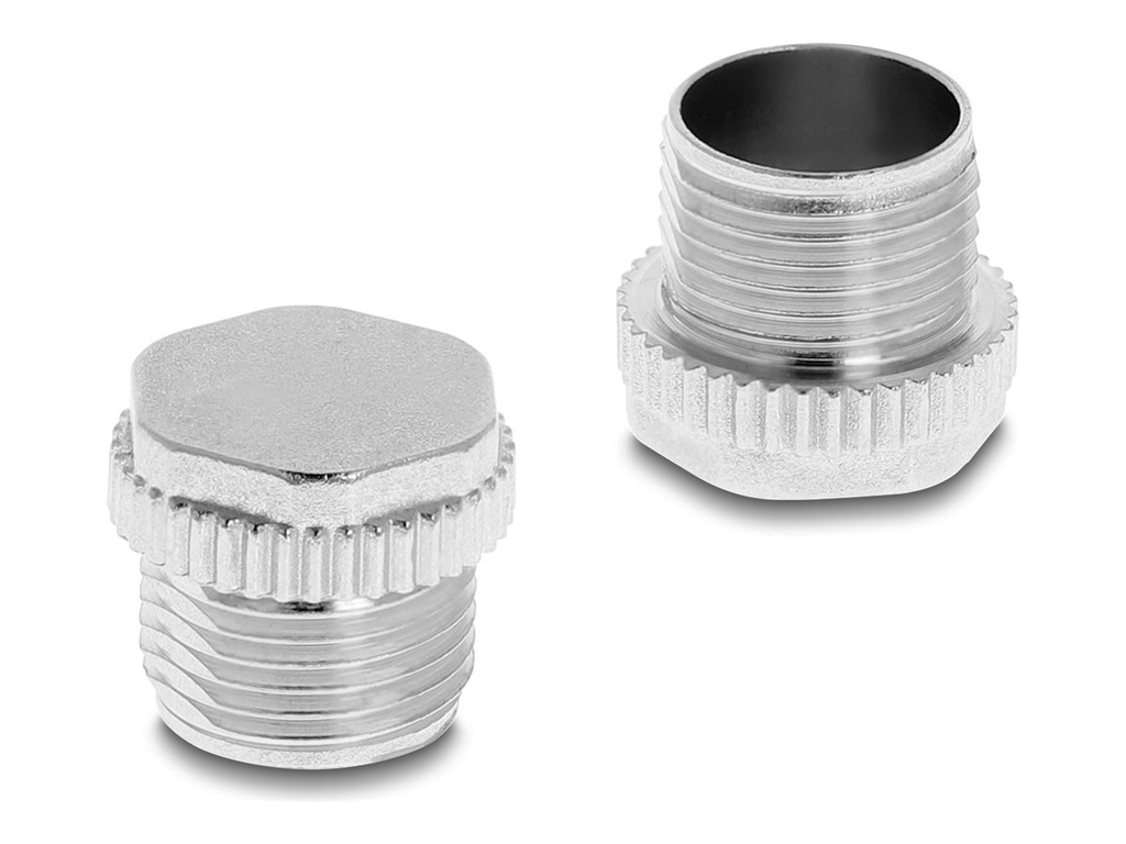 Delock Schutzkappe - for M12 female, screwable, metal, ip67, dust and waterproof