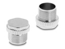 Delock Schutzkappe - for M12 female, screwable, metal, ip67, dust and waterproof