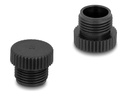 Delock Schutzkappe - for M12 female, screwable, plastic, IP67, dust and waterproof