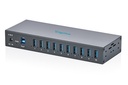 DIGITUS USB 3.2 Gen 1 Industrial Hub, 10-Port