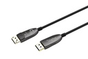 DIGITUS DisplayPort AOC Hybrid Glasfaserkabel, UHD 8K, 10 m