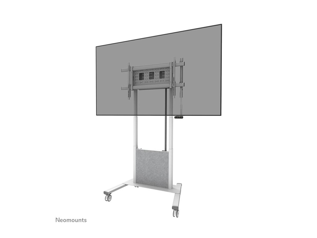 Neomounts FL55-885WH1 - Wagen - motorisiert - für Flachbildschirm - verriegelbar - Stahl - weiß - Bildschirmgröße: 165-267 cm (65"-105")