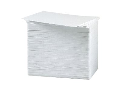 Zebra Premier - Polyvinylchlorid (PVC) - 15 mil - weiß - CR-80 Card (85.6 x 54 mm)