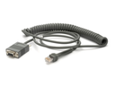 Zebra Kabel seriell - DB-9 (W) - 2.7 m - gewickelt