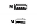 Zebra USB-Kabel - USB (M) bis RJ-45 (10-polig) (M)