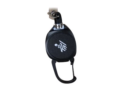 Zebra Handgeräte-Karabiner - einziehbar - Schwarz