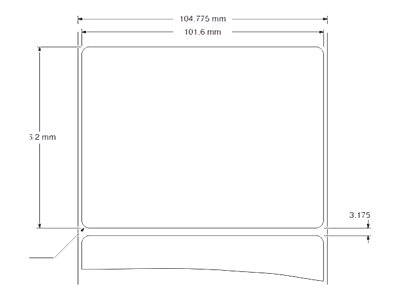 Zebra Z-Perform 1000D Removable - Papier - matt - entfernbarer Kautschukkleber - unbeschichtet - 142 Mikron - weiß - 101.6 x 76.2 mm 880 Etikett(en) (1 Rolle(n)