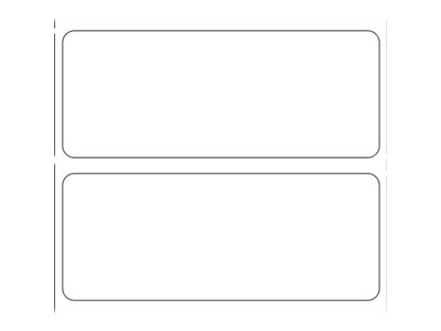 Zebra Z-Perform 1000D - Papier - matt - permanenter Acrylklebstoff - unbeschichtet - weiß - 63.5 x 25.4 mm 2580 Etikett(en) (1 Rolle(n)