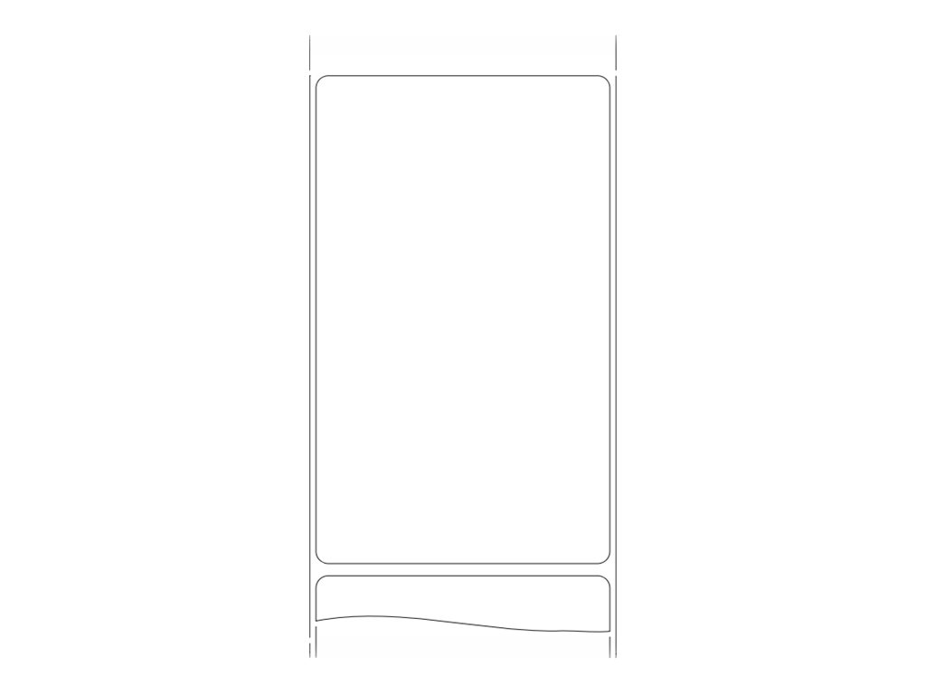 Zebra Z-Perform 1000D - Papier - seidig - permanenter Acrylklebstoff - unbeschichtet - 6,2 mil - weiß - 76.2 x 127 mm 13560 Etikett(en) (24 Rolle(n)