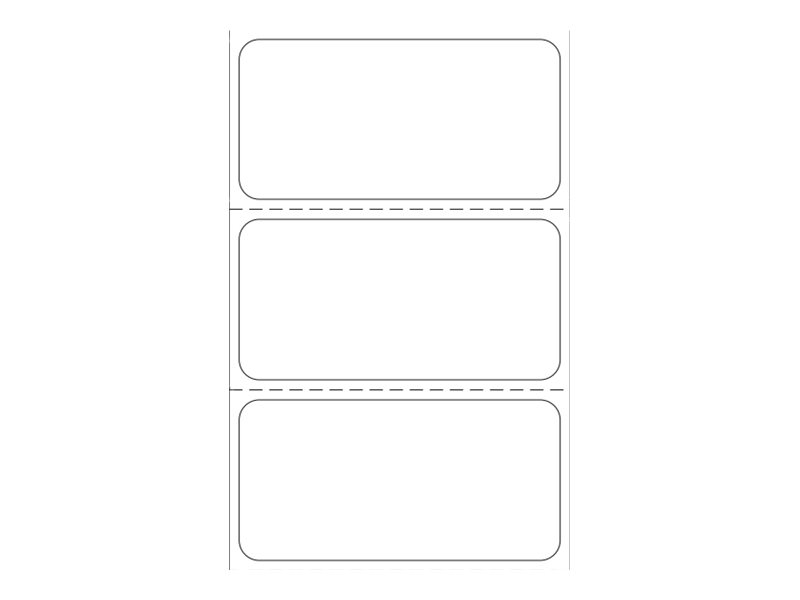 Zebra Z-Perform 1000D - Papier - permanenter Klebstoff - unbeschichtet - 25.4 x 50.8 mm 2580 Etikett(en) (1 Rolle(n)
