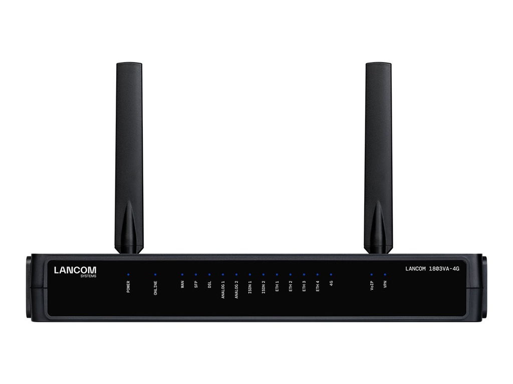 Lancom 1803VA-4G - Wireless Router - DSL-Modem 4-Port-Switch
