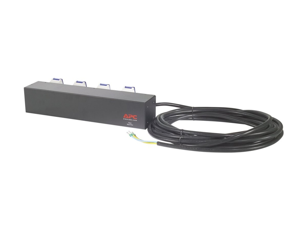 [AP7586] APC Basic Rack PDU - Steckdosenleiste (Rack - einbaufähig) - Wechselstrom 230 V - Eingabe, Eingang fest verdrahtet - Ausgangsanschlüsse: 4 (IEC 60309)