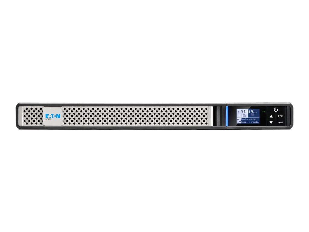 Eaton 5P 650iR - Gen 2 - USV (Rack - einbaufähig) - Wechselstrom 200/208/220/230/240 V - 520 Watt - 650 VA - 1-phasig - 9 Ah - RS-232, USB - Ausgangsanschlüsse: 4 - 1U - 48.3 cm (19")