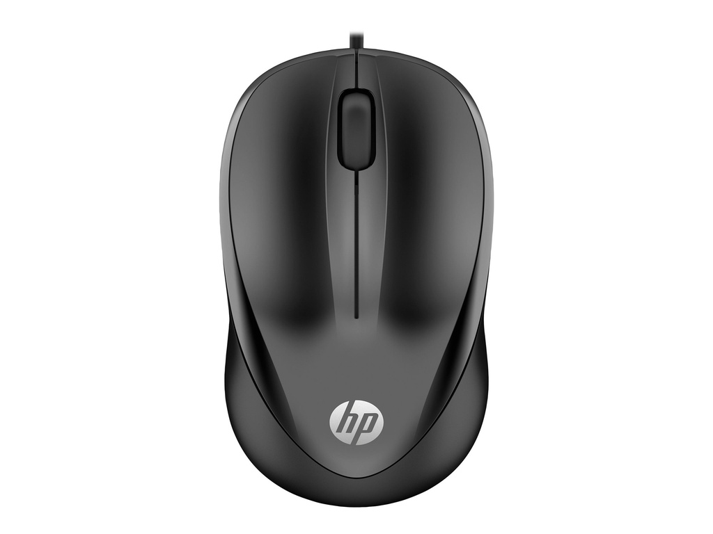 HP Kabelgebundene Maus 1000 - Beidhändig - USB Typ-A - 1200 DPI - Schwarz