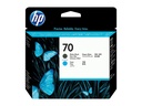 HP 70 - Cyan, mattschwarz - Druckkopf - für DesignJet