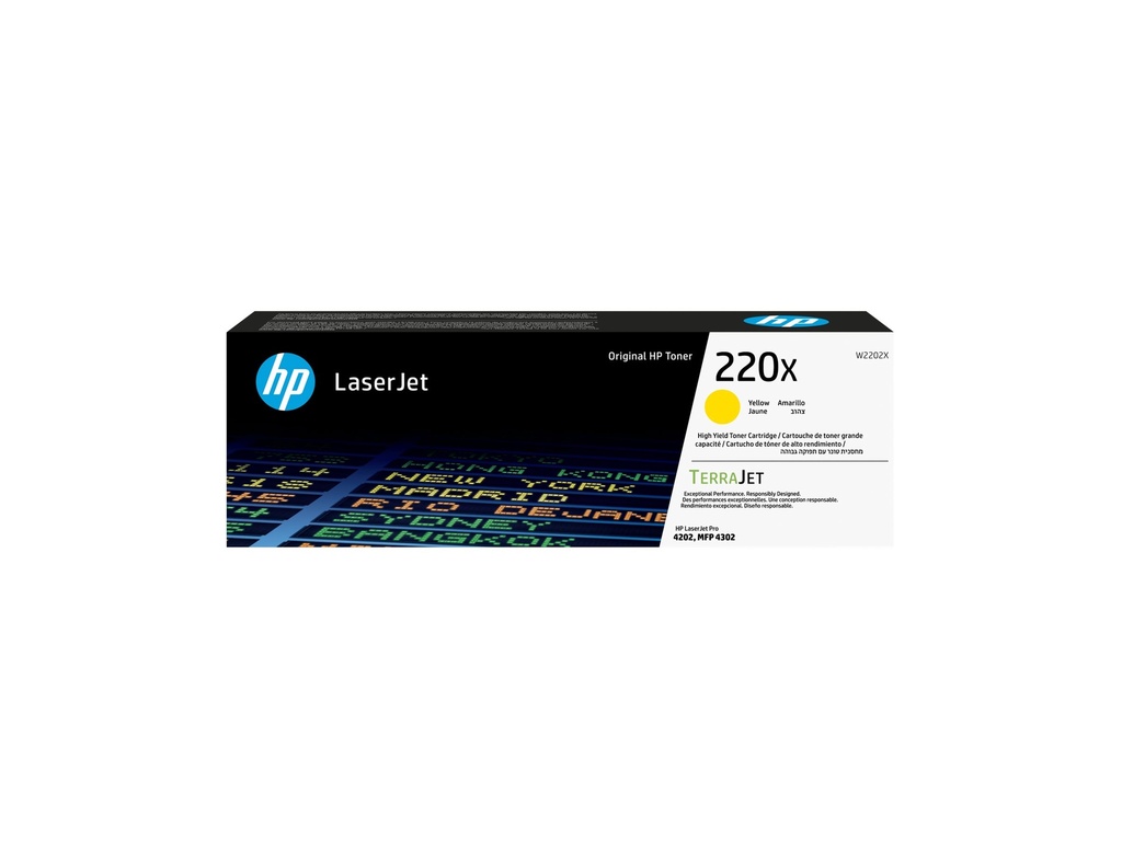 HP 220X - Hohe Ergiebigkeit - Gelb - original - LaserJet - Box - Tonerpatrone (W2202X)