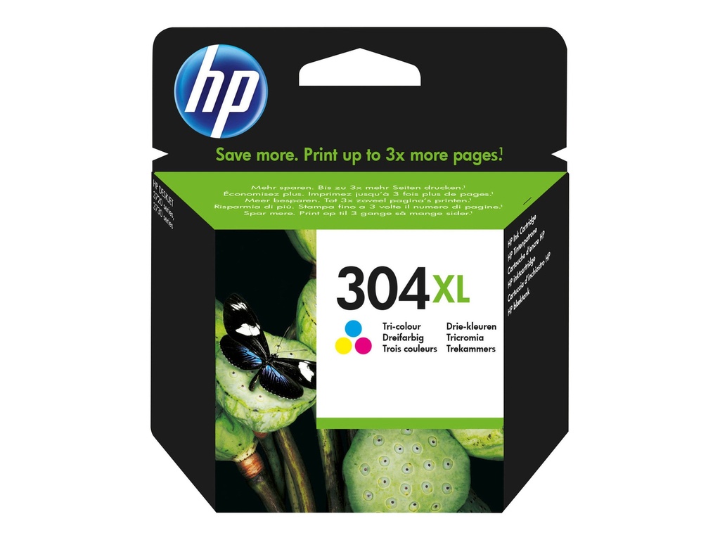 HP 304XL - Hohe Ergiebigkeit - Farbe (Cyan, Magenta