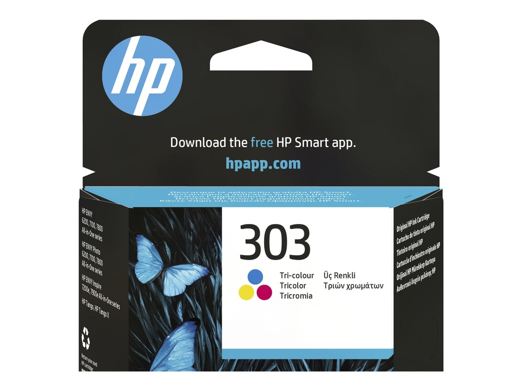 HP 303 - 4 ml - Farbe (Cyan, Magenta, Gelb)
