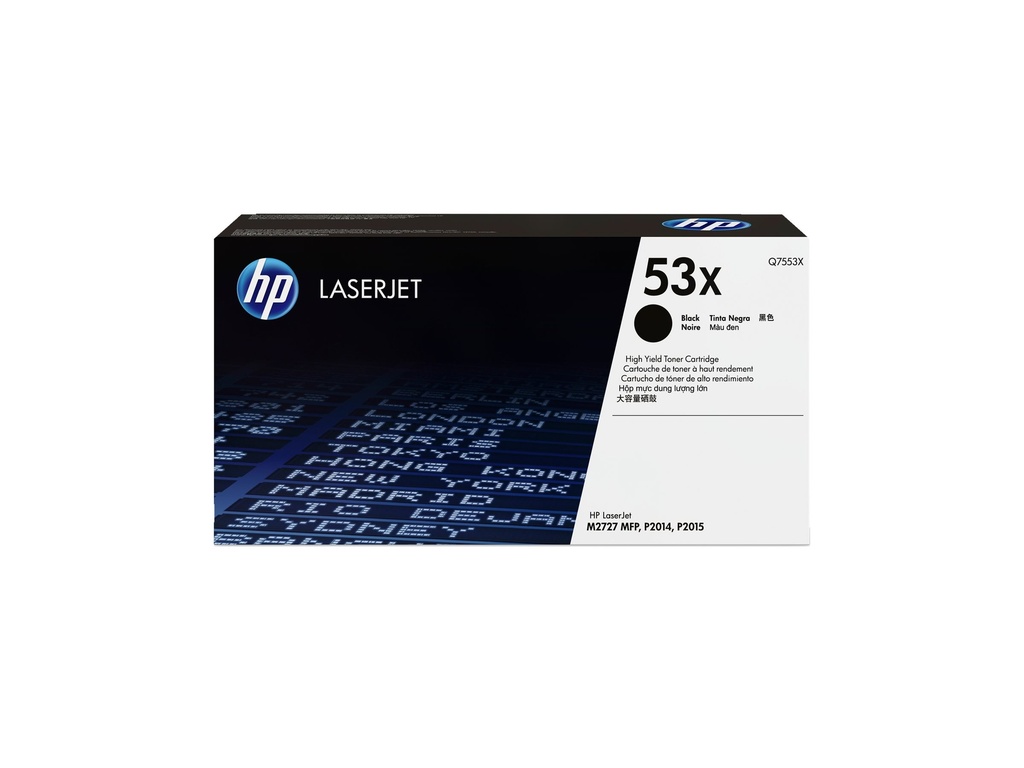 HP 53X - Hohe Ergiebigkeit - Schwarz - original - LaserJet - Tonerpatrone (Q7553X)